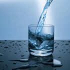 Dew Drops Fresh Mineral water in Glass